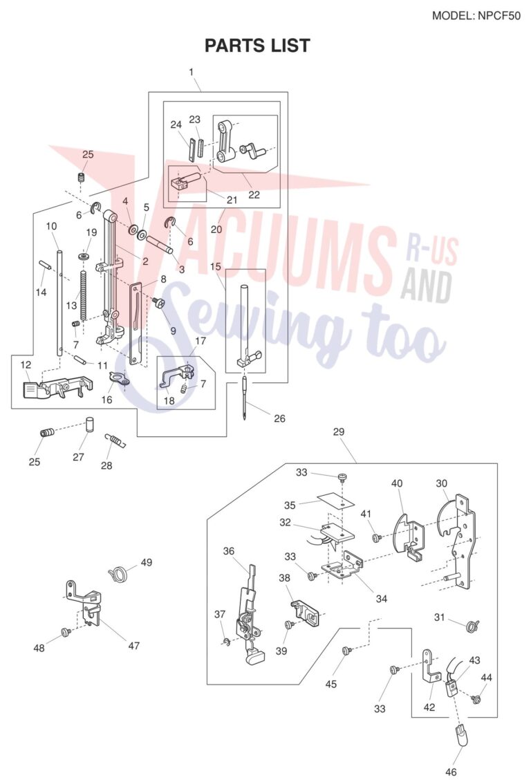 Janome NPCF-50 schematic page 2 preview