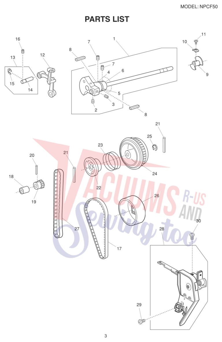 Janome NPCF-50 schematic page 3 preview