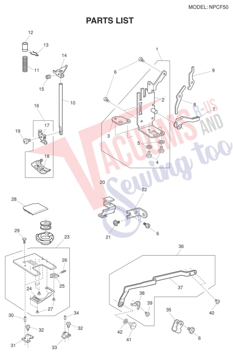 Janome NPCF-50 schematic page 6 preview