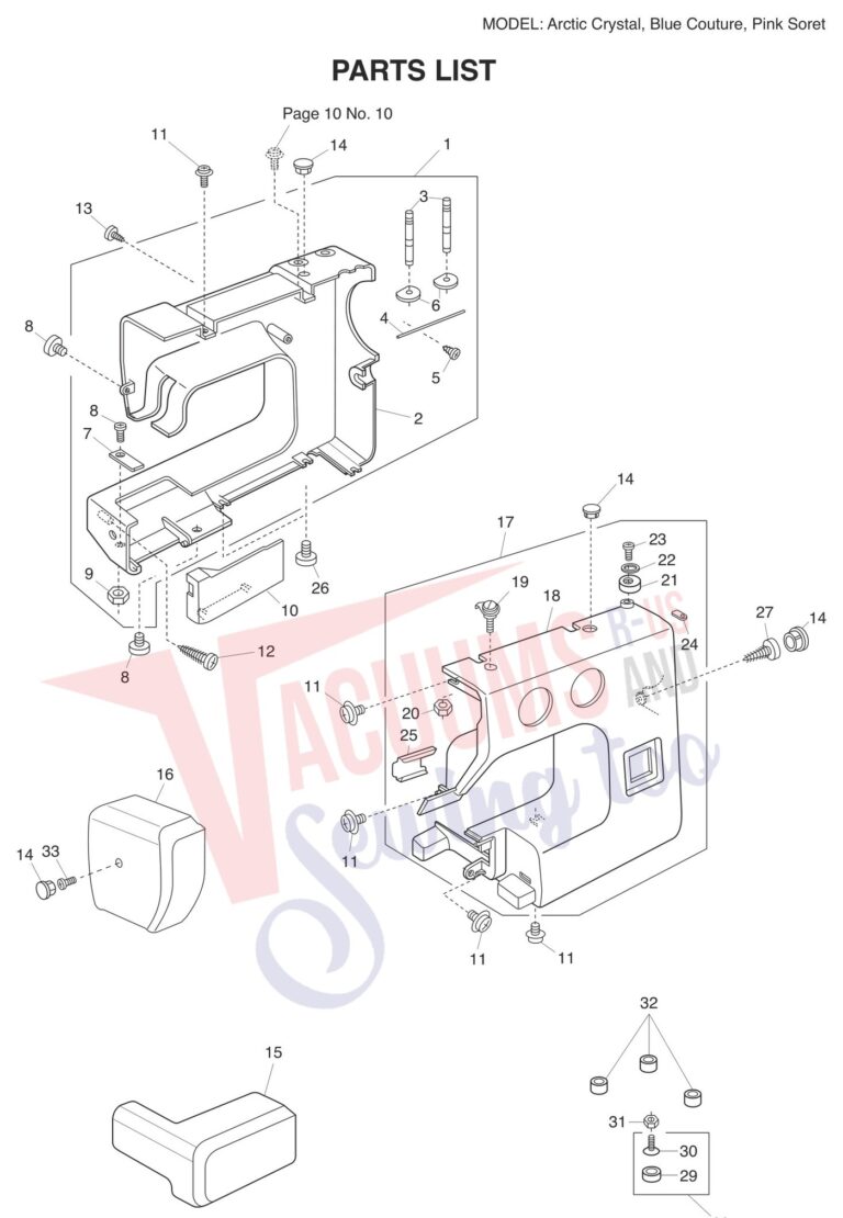 Janome Arctic Couture schematic page 1 preview