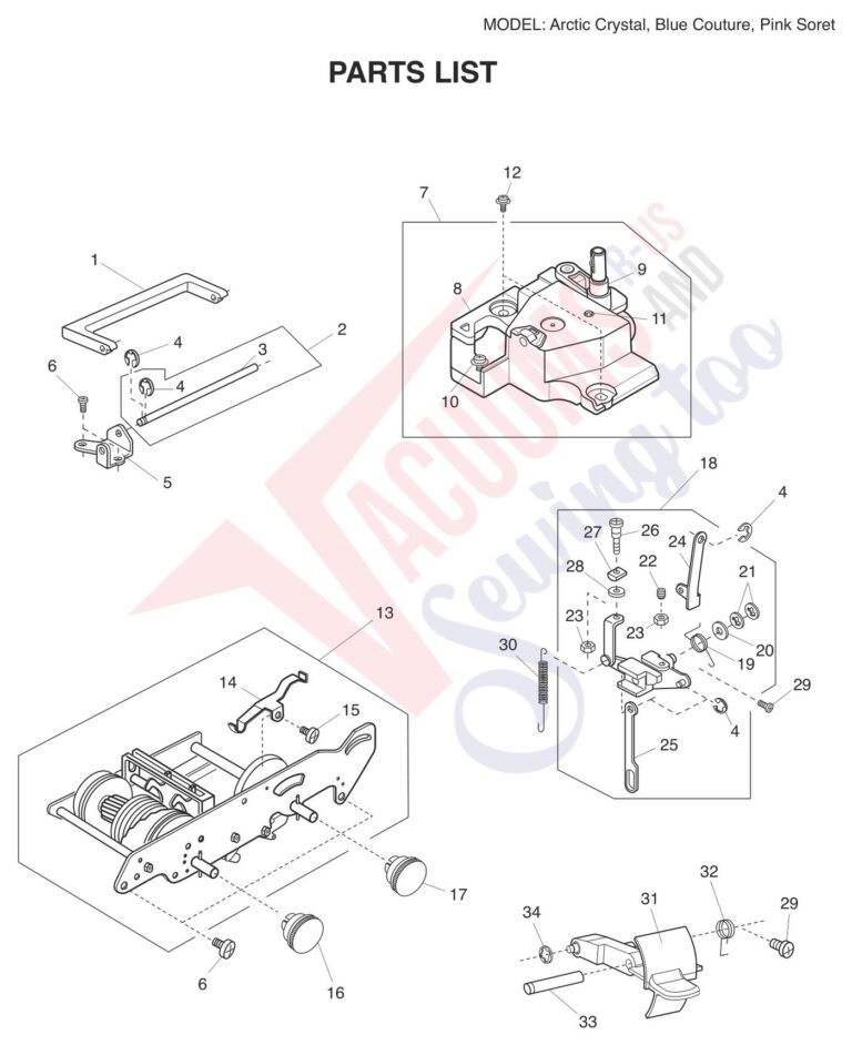 Janome Arctic Couture schematic page 5 preview