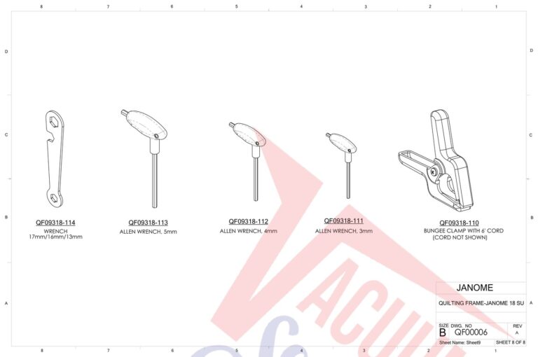 Janome PROFRAME10 schematic page 8 preview