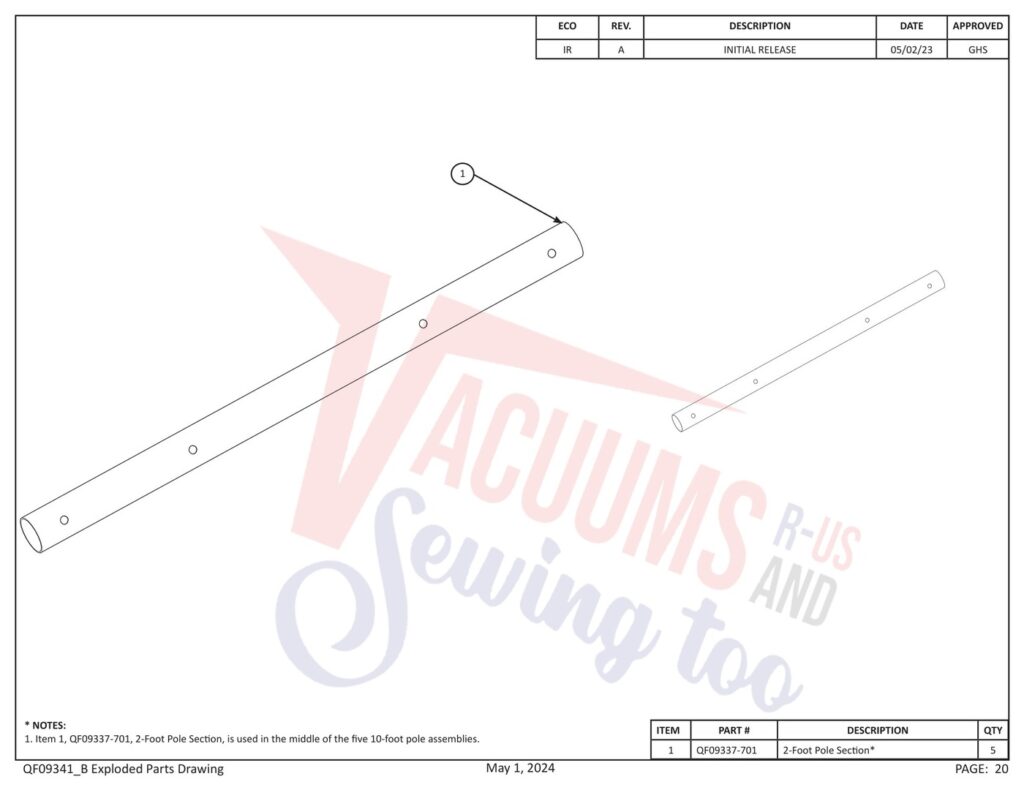 Janome PROFRAME10 V2 exploded schematic diagram (page 13)