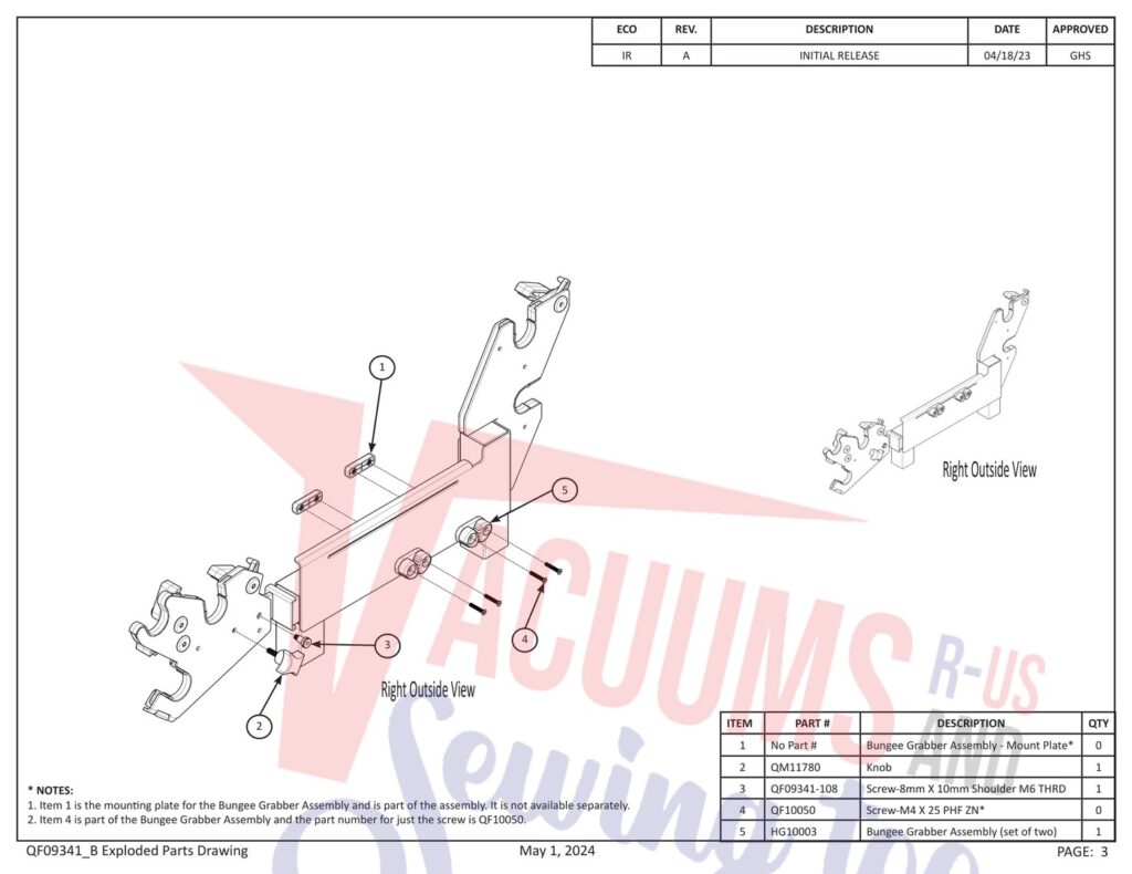 Janome PROFRAME10 V2 exploded schematic diagram (page 16)
