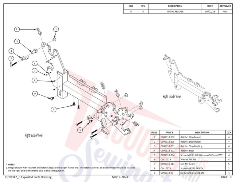 Janome PROFRAME12 V2 schematic page 12 preview