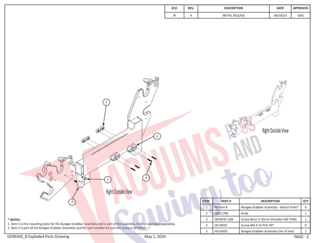 Janome PROFRAME12 V2 exploded schematic diagram (page 14)