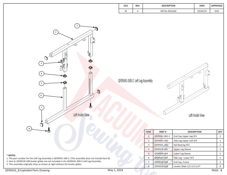 Janome PROFRAME12 V2 schematic page 19 preview