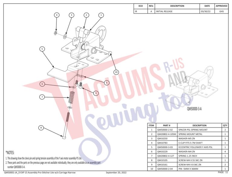 Janome Prostitcher lite 15 schematic page 3 preview