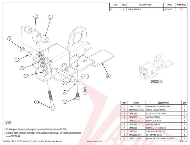 Janome Prostitcher lite 15 schematic page 6 preview
