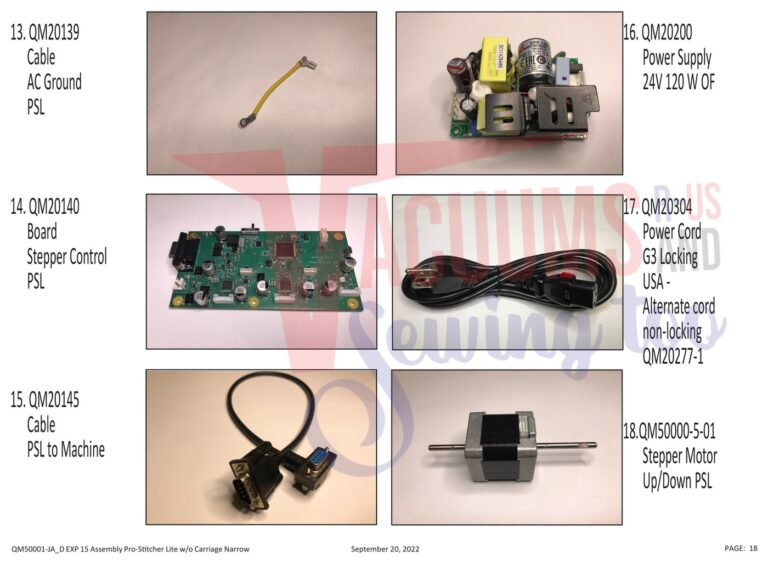 Janome Prostitcher lite 15 schematic page 10 preview