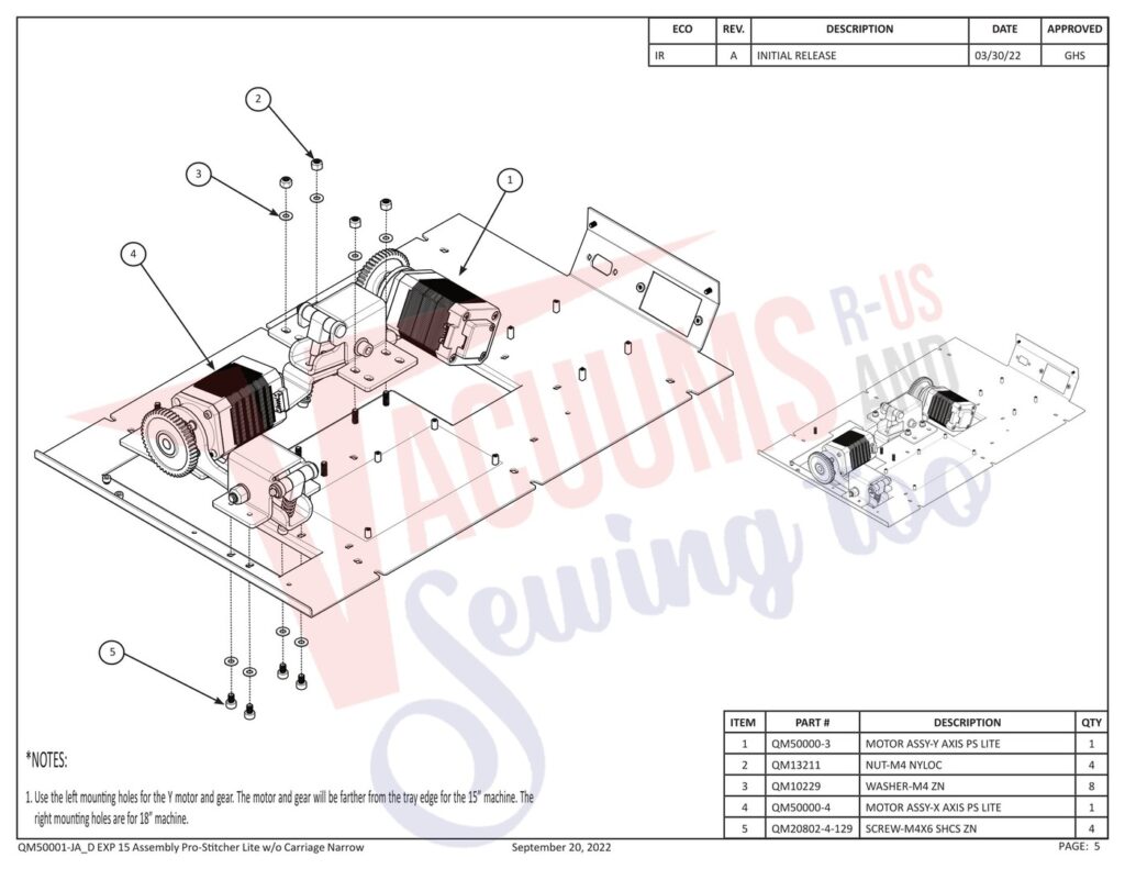 Janome Prostitcher lite 15 exploded schematic diagram (page 17)