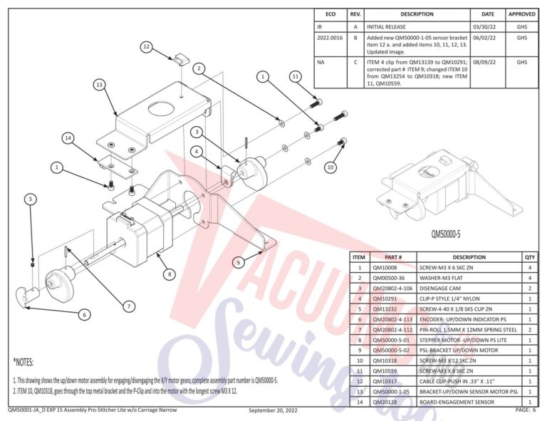 Janome Prostitcher lite 15 schematic page 18 preview