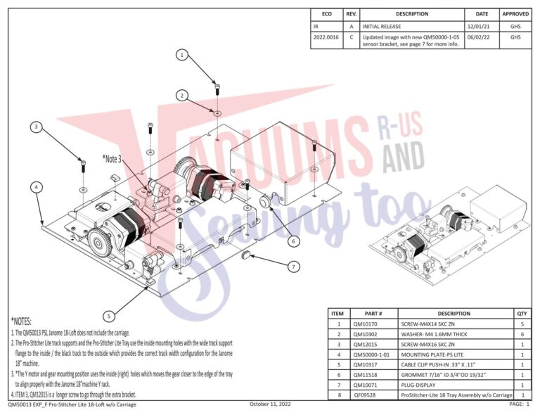 Janome Prostitcher lite 18 schematic page 1 preview