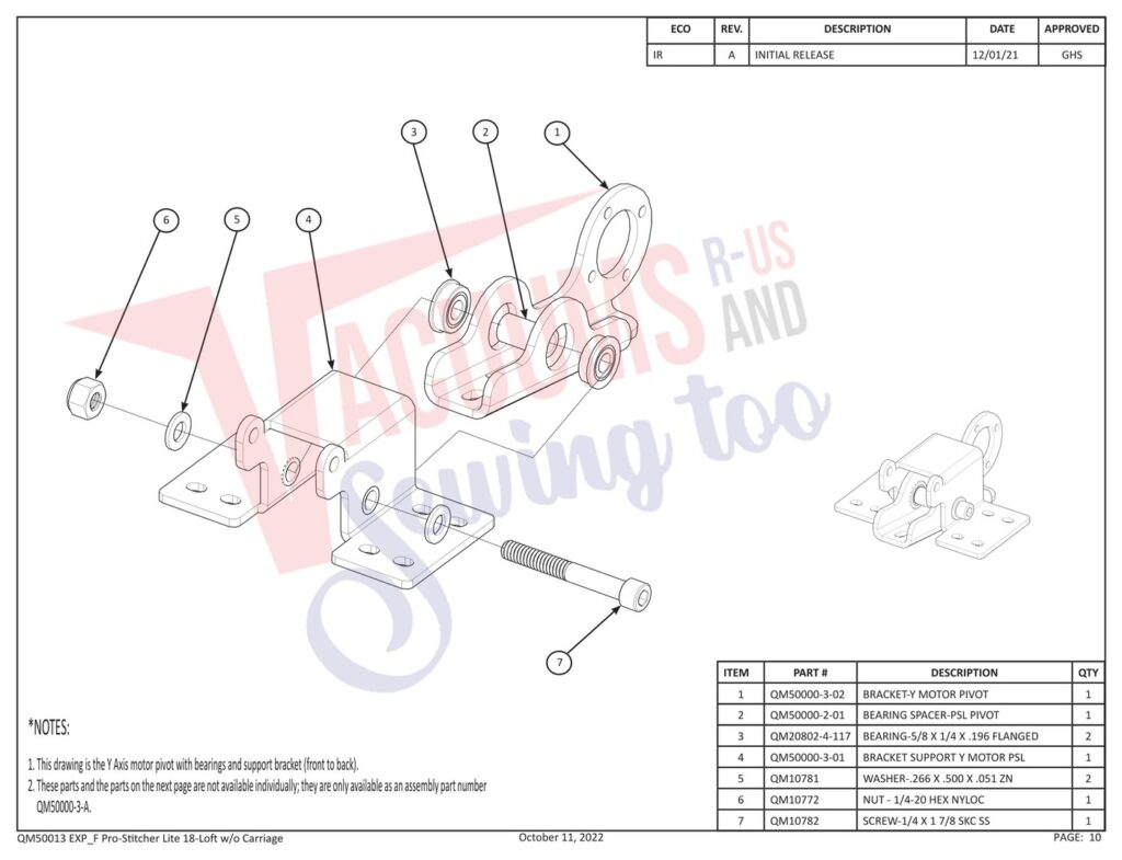 Janome Prostitcher lite 18 exploded schematic diagram (page 2)