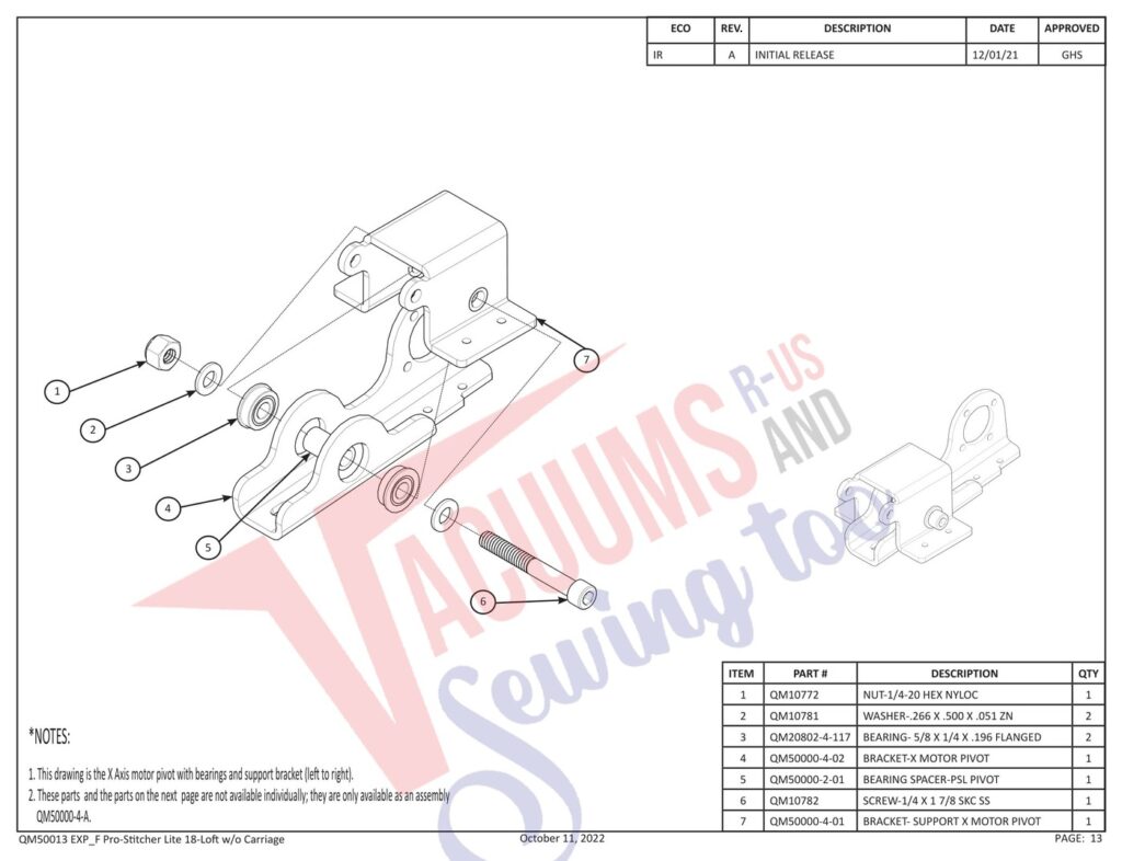 Janome Prostitcher lite 18 exploded schematic diagram (page 4)