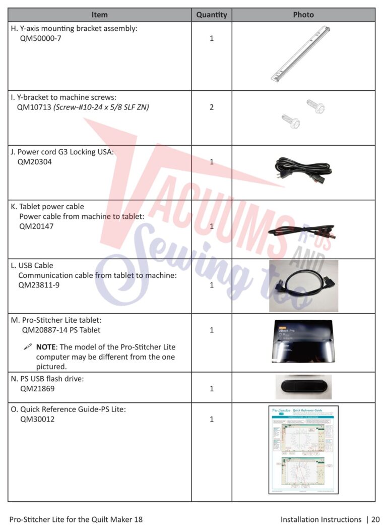 Janome Prostitcher lite 18 schematic page 13 preview