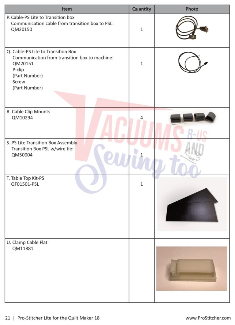 Janome Prostitcher lite 18 schematic page 14 preview