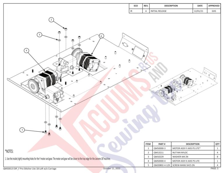Janome Prostitcher lite 18 schematic page 17 preview