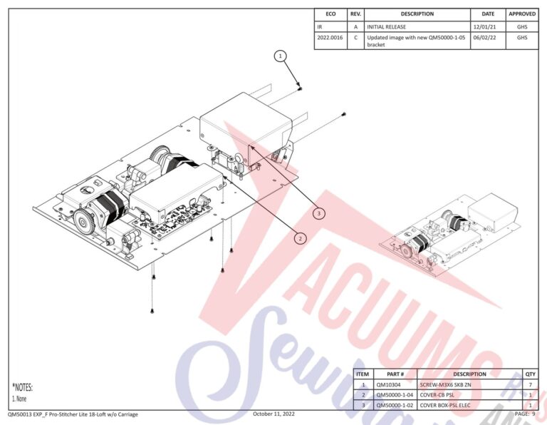 Janome Prostitcher lite 18 schematic page 21 preview