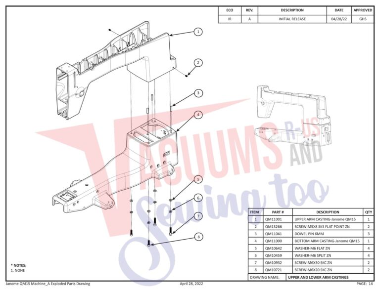 Janome QM15 schematic page 6 preview