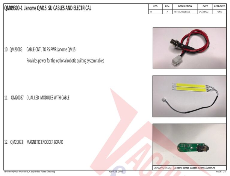 Janome QM15 schematic page 18 preview