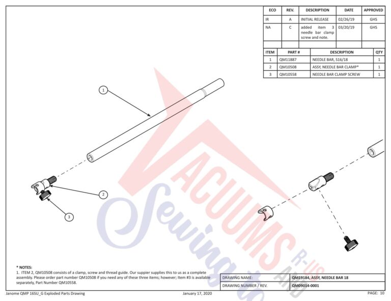 Janome QMPRO16 schematic page 2 preview