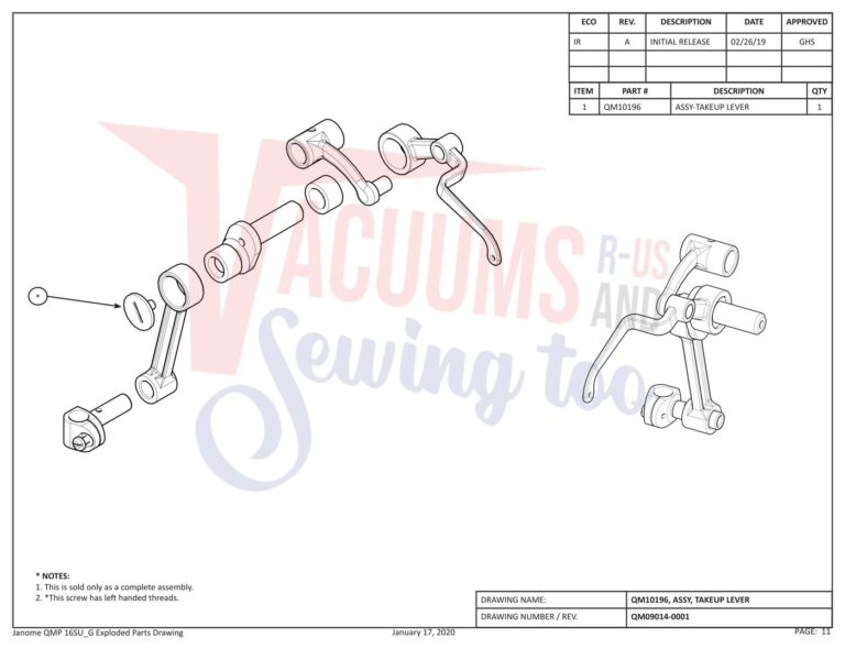 Janome QMPRO16 schematic page 3 preview