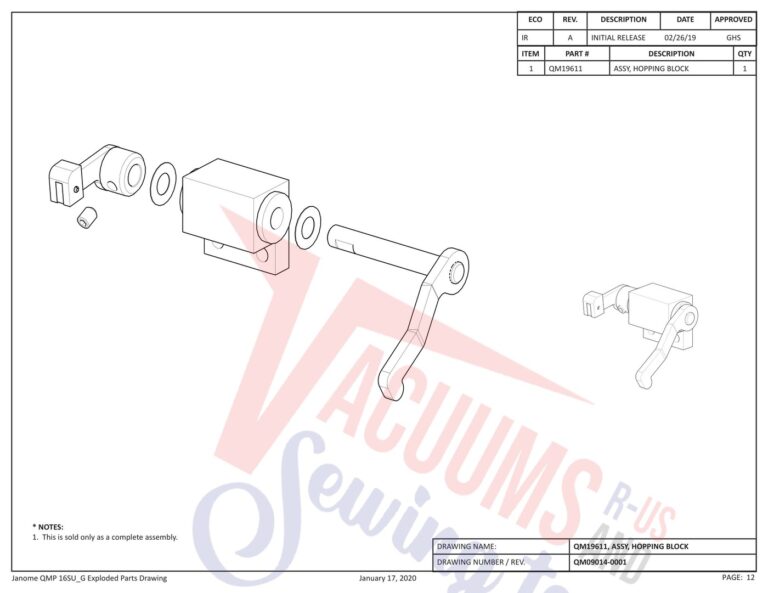 Janome QMPRO16 schematic page 4 preview