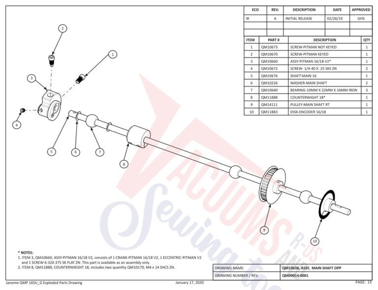 Janome QMPRO16 schematic page 5 preview