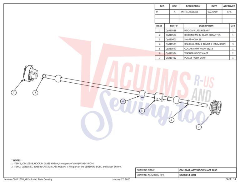 Janome QMPRO16 schematic page 6 preview