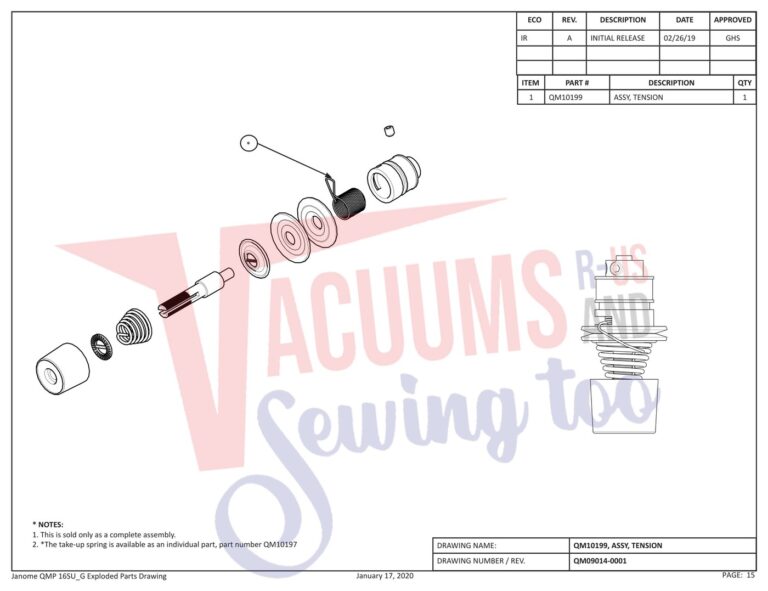 Janome QMPRO16 schematic page 7 preview