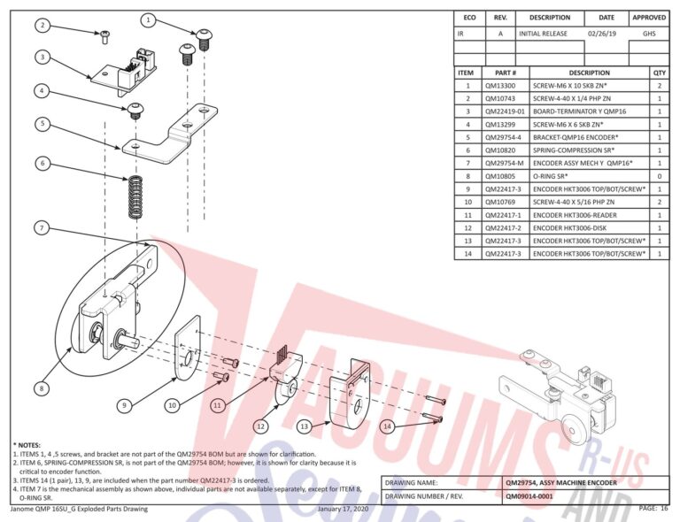 Janome QMPRO16 schematic page 8 preview