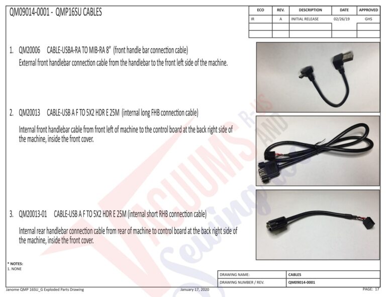 Janome QMPRO16 schematic page 9 preview