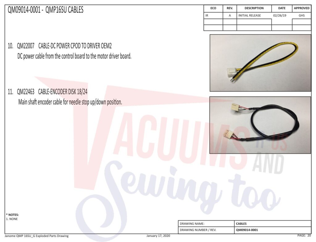 Janome QMPRO16 exploded schematic diagram (page 13)
