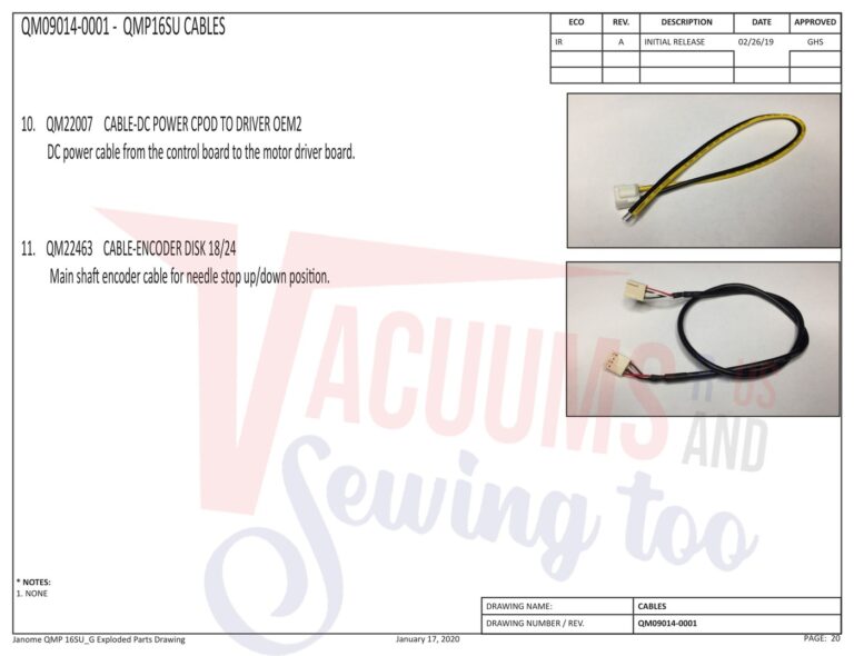 Janome QMPRO16 schematic page 13 preview