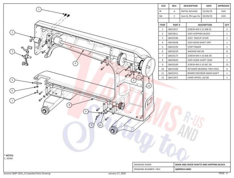 Janome QMPRO16 schematic page 15 preview