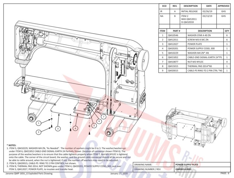 Janome QMPRO16 schematic page 17 preview