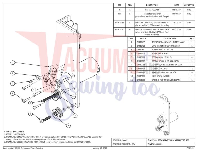 Janome QMPRO16 schematic page 19 preview