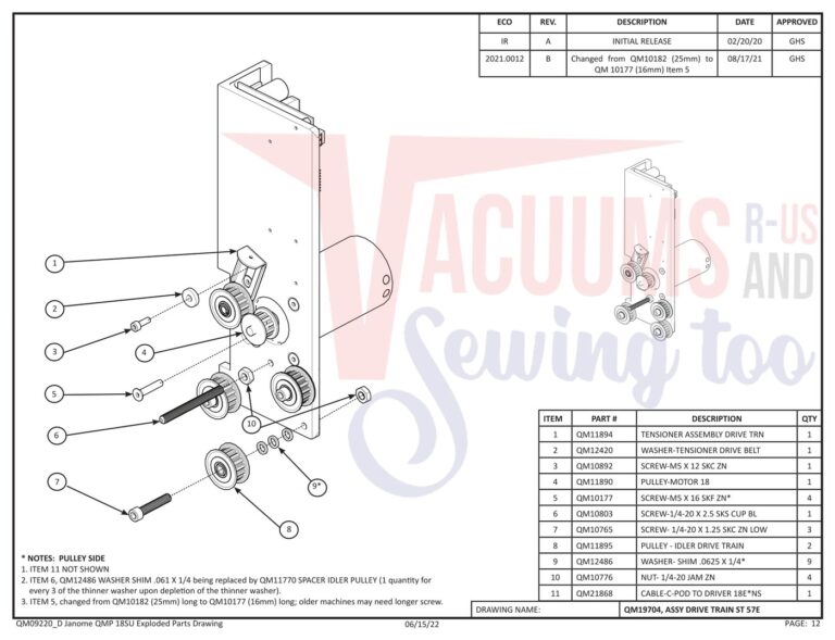 Janome QMPRO18 schematic page 4 preview