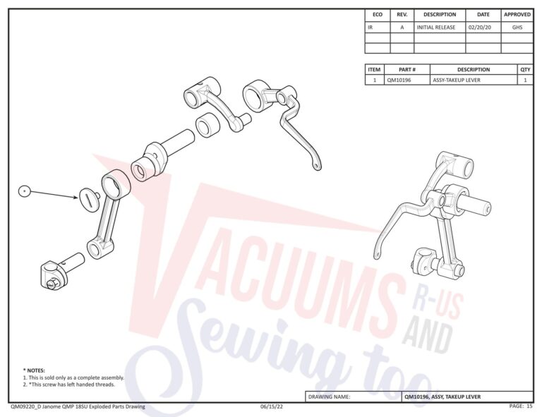 Janome QMPRO18 schematic page 7 preview