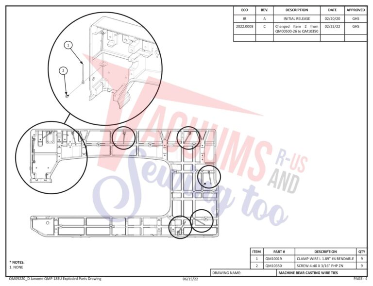 Janome QMPRO18 schematic page 24 preview