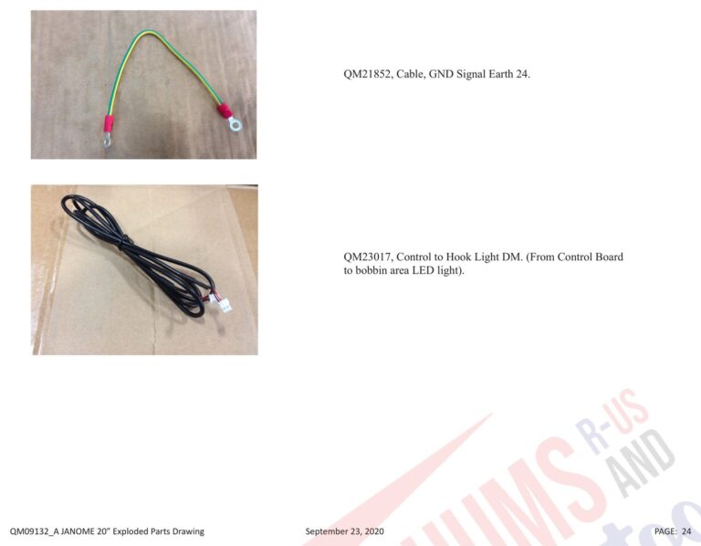 Janome qmpro20 schematic page 17 preview