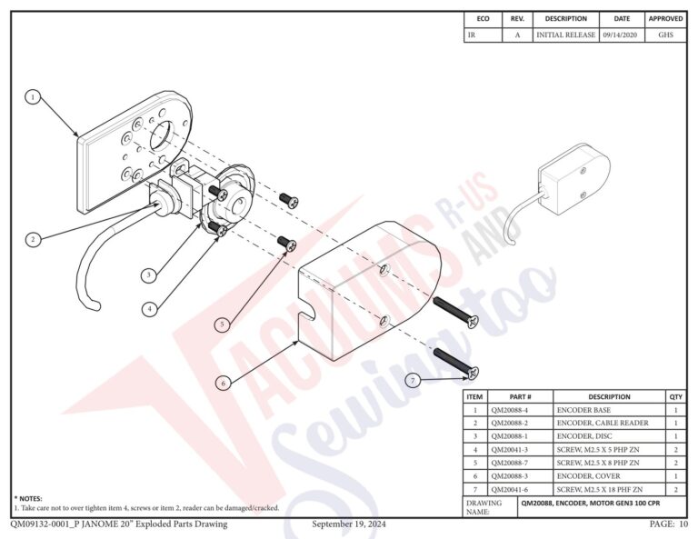 Janome QMPRO20 v2.1 schematic page 2 preview