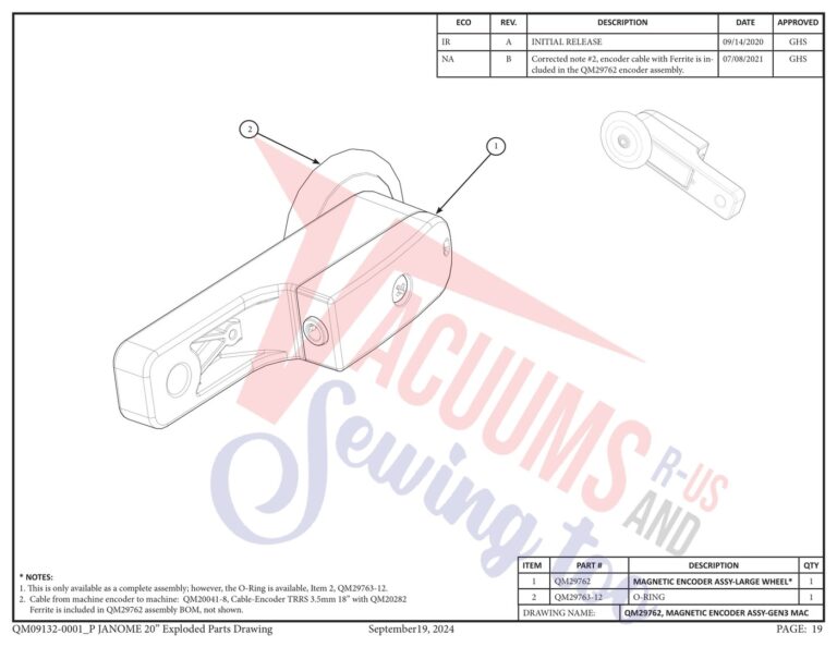 Janome QMPRO20 v2.1 schematic page 11 preview