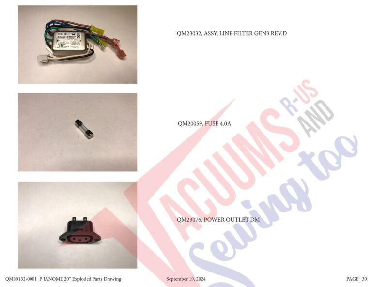 Janome QMPRO20 v2.1 schematic page 24 preview