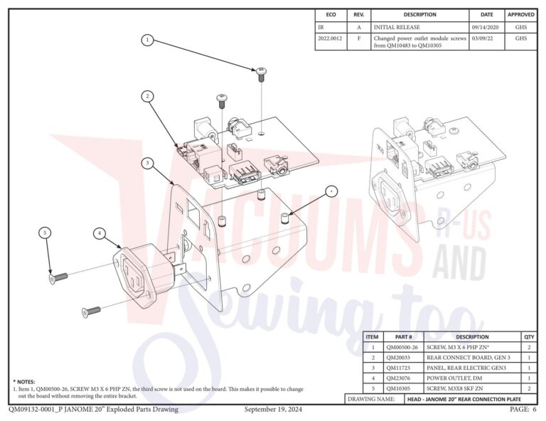 Janome QMPRO20 v2.1 schematic page 28 preview