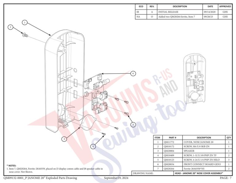 Janome QMPRO20 v2.1 schematic page 29 preview