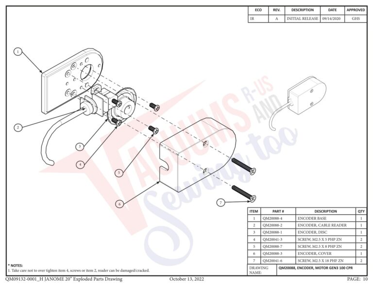 Janome qmpro20 v2 schematic page 2 preview