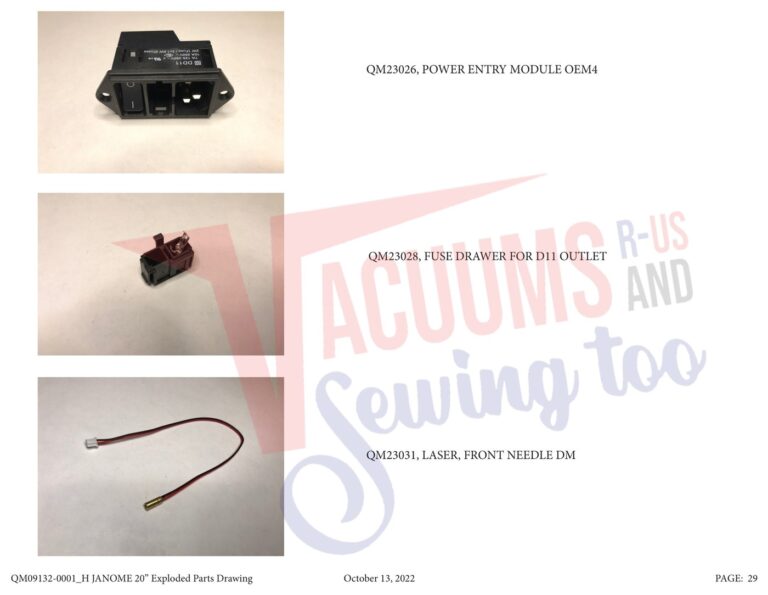 Janome qmpro20 v2 schematic page 22 preview