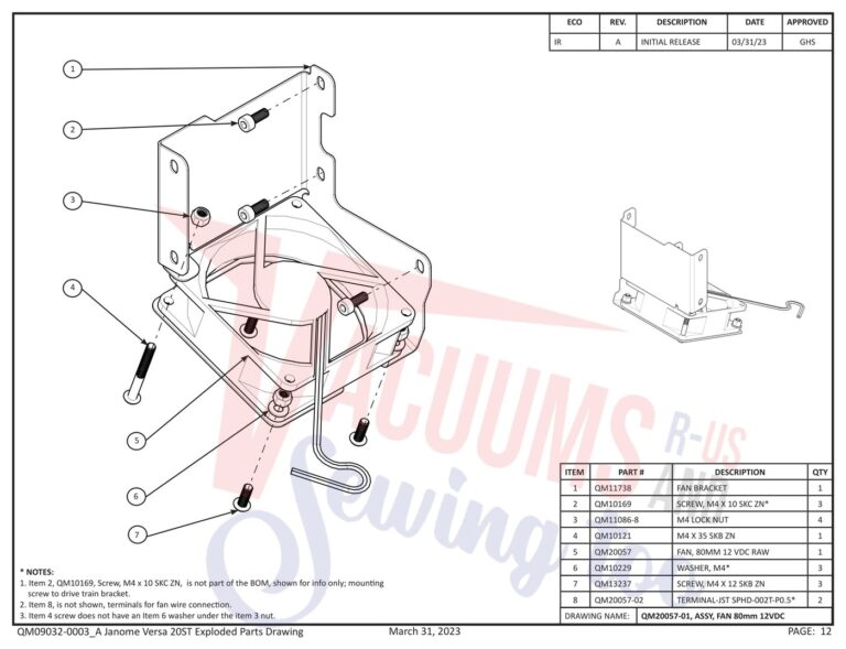Janome QMPRO20VERSA-ST schematic page 4 preview
